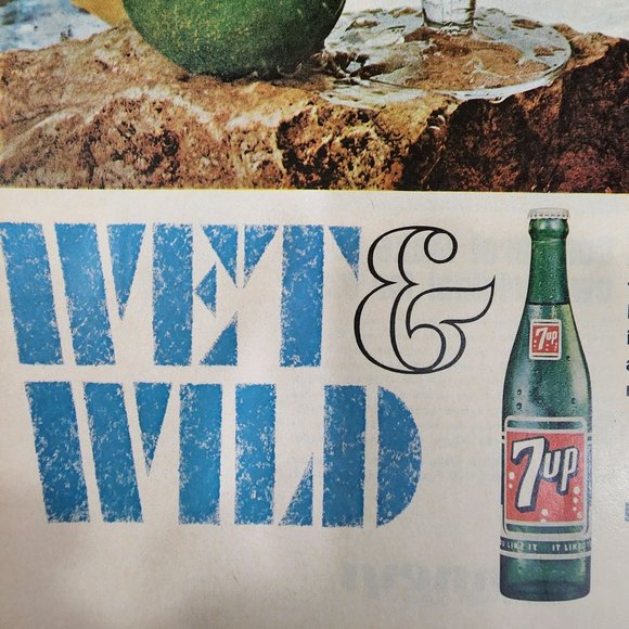 Vintage 7 UP ad 1966 magazine print ad 7up soft drink advertising - Picture 3 of 10